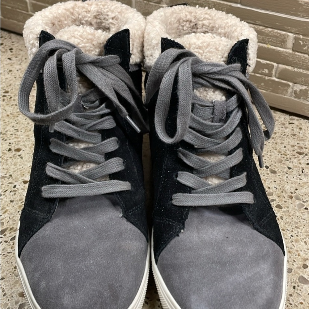 Blondo Black and Gray High-Top Sneakers